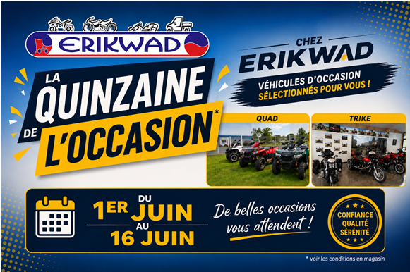 PROMO OCCASION DU 1ER  AU 15 JUIN INCLUS
